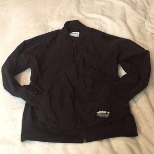 Adidas Track Jacket w/black stripes